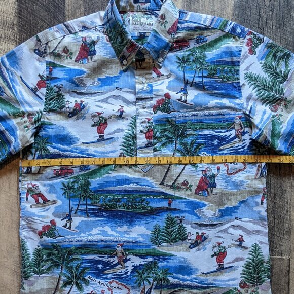 Reyn Spooner Kloth Christmas Popover Shirt - Picture 6 of 7